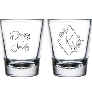 Custom Wedding Shot Glasses, Personalized Wedding Shot Glass, Custom Shot Glass Wedding Favors, Personalized Shot Glass Wedding Favors (173)