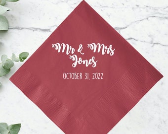 Personalized Wedding Napkin Favors, Customized Napkin Wedding Favors, Printed Wedding Napkins, Customized Wedding Dinner Napkins Favors (39)
