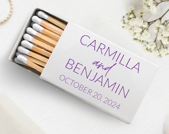 White Head Matches Wedding Favors, Personalized Wedding Matchboxes, Custom Wedding Matchbox Favors, Personalized Matchbox Wedding Favors (8)