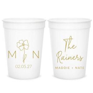 Custom Stadium Cups, Personalized Stadium Cups, Wedding Stadium Cups, Wedding Plastic Cups Favors, Custom Wedding Stadium Cup Favors (191)