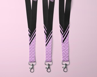 Custom Lanyard for Students, Personalized College Gear, School Spirit Lanyards, ID Holder Lanyards, Custom University Student Lanyards (444)