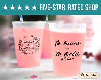 Personalized Favors Frosted Cups, Personalized Wedding Frosted Cups, Cup Favors, Frosted Cups for Party, Custom Wedding Frosted Cups (285)