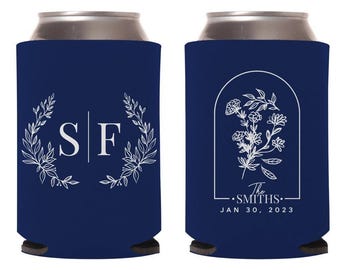 Wedding Rehearsal Can Coolers, Wedding Reception Can Coolers, Wedding Can Coolers, Can Coolers Favors, Beer Huggers Favors for Guests (168)