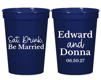 Personalized Stadium Cups for Wedding, Custom Stadium Cups Favor, Custom Wedding Stadium Cups, Personalized Wedding Stadium Cups Favor (422)