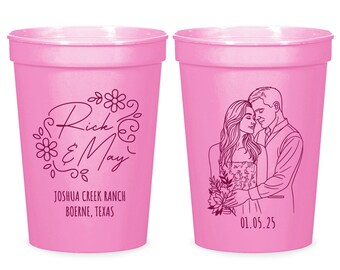 Customized Stadium Cup Favors, Personalized Stadium Cup Favors, Custom Stadium Cup Favor, Portrait Stadium Cup, Customized Stadium Cup (428)