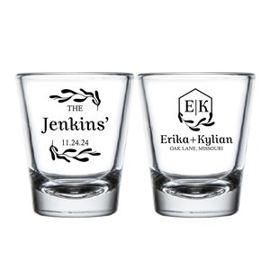 Custom Wedding Shot Glasses, Custom Wedding Shot Glasses, Personalized Wedding Shot Glasses, Shot Glasses as Favor, Shot Glasses Favor (292)
