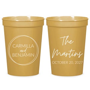 Custom Wedding Stadium Cups, Personalized Wedding Stadium Cups, Custom Wedding Plastic Cups, Custom Plastic Cups Wedding Favors, Cups (177)