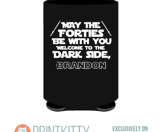 Personalized Birthday Cooler -  Funny Birthday Can Cooler - Forties Birthday Can Cooler - Party Favor - Free Shipping on Birthday Favor (67)