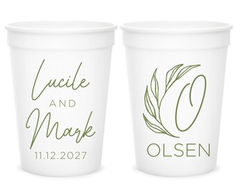 Custom Wedding Stadium Cups, Personalized Stadium Cups Wedding Favors, Wedding Plastic Cups Favors, Custom Plastic Cups Wedding Favors (171)