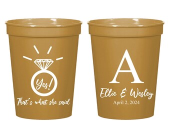 Personalized Wedding Stadium Cup Favor, Custom Stadium Cup Favor for Guest, Custom Stadium Cup Favor, Custom Wedding Stadium Cup Favor (273)