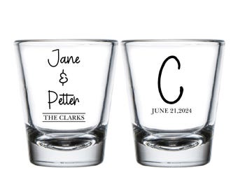 Custom Shot Glasses, Shot Glasses Wedding Favors, Custom Wedding Shot Glasses, Wedding Shot Glasses as Favors, Customized Shot Glasses (311)