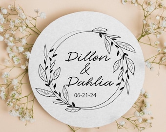 Wedding Favor Coasters, Unique Wedding Coasters, Personalized Wedding Coasters, Custom Drink Coasters for Weddings, Coaster as Favors (285)