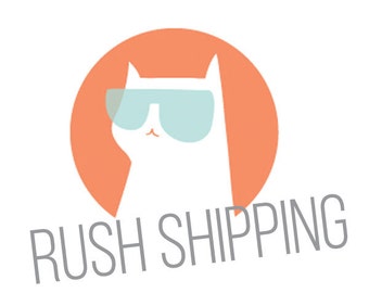 RUSH Shipping, PRIORITY Shipping, Shipping Upgrade, Get your order faster, Speedy Shipping,
