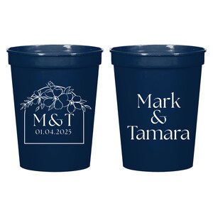 Personalized Wedding Stadium Cups, Custom Wedding Reception Stadium Cups, Personalized Wedding Stadium Cups Favors, Custom Stadium Cup (380)