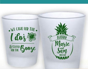 Wedding Shot Glass, Wedding Favors, Wedding Printed Frosted Shot Glass, Frosted Wedding Shot Glass, Custom Wedding Shot Glass (120)