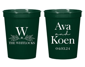 Customized Stadium Cup as Favor, Custom Wedding Stadium Cups Favor, Personalized Stadium Cups Wedding Favor, Custom Stadium Cups Favor (295)