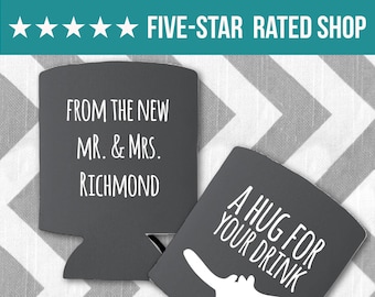 Wedding Can Coolers, Can Coolers, Personalized Wedding Favors, Wedding can cooler, Customized can coolers,  Personalized Wedding Can coolers