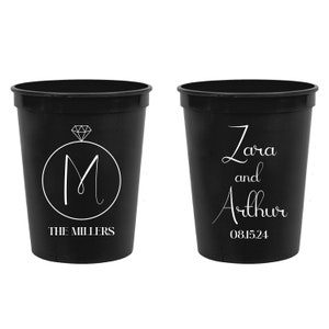 Personalized Wedding Stadium Cups, Custom Wedding Stadium Cups, Stadium Cups, Stadium Cups for Party, Custom Stadium Cups as Favors  (306)