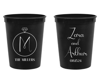 Personalized Wedding Stadium Cups, Custom Wedding Stadium Cups, Stadium Cups, Stadium Cups for Party, Custom Stadium Cups as Favors  (306)