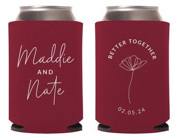 Better Together Wedding Favors, Custom Wedding Favors, Can Coolers, Wedding Coolers, Beer Huggers, Beer Holders, Wedding Stubby Holder (189)