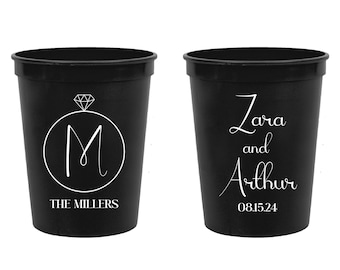 Personalized Wedding Stadium Cups, Custom Wedding Stadium Cups, Stadium Cups, Stadium Cups for Party, Custom Stadium Cups as Favors  (306)