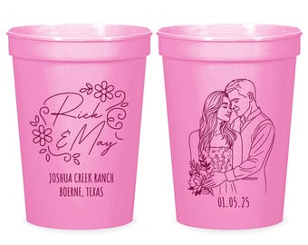 Customized Stadium Cup Favors, Personalized Stadium Cup Favors, Custom Stadium Cup Favor, Portrait Stadium Cup, Customized Stadium Cup (428)