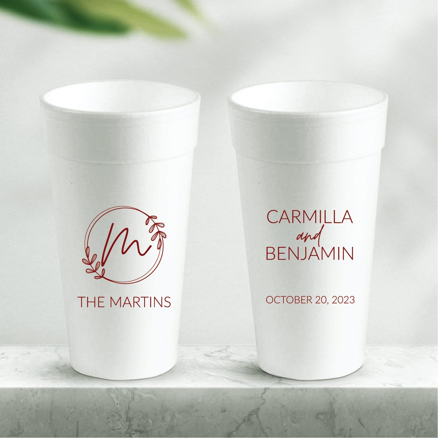 Personalized Styrofoam Cups -  Canada