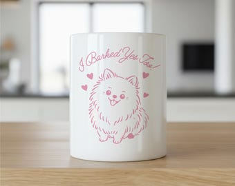 Dog Bride Mug, I Barked Yes Mug, Dog Lover Gift, Bridal Dog Mug, Pet Lover Mug, Engagement Dog Gift, Bride To Be Mug, Cute Dog Mugs, Pet Mom