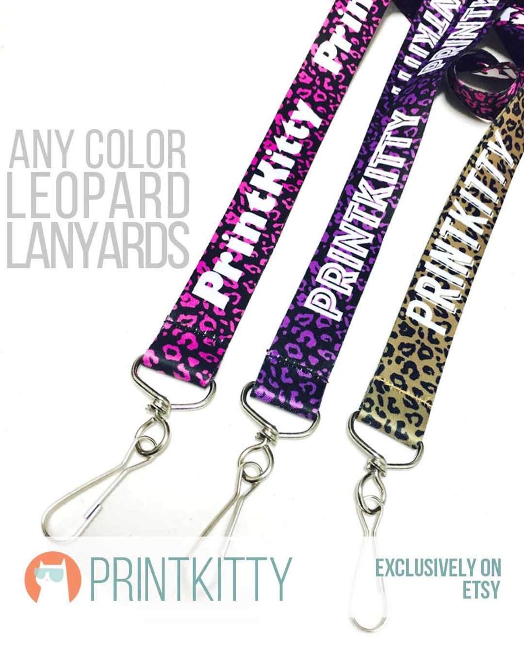 Custom Leopard Print Lanyards - Create Your Own Cute Custom Lanyards ...