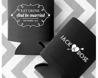 Personalized Wedding Can Cooler - Personalized Wedding Can Cooler Favor - Fun, Quirky & Fresh custom printed Coolers with Free Shipping (68)