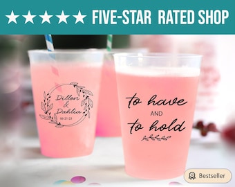 Personalized Favors Frosted Cups, Personalized Wedding Frosted Cups, Cup Favors, Frosted Cups for Party, Custom Wedding Frosted Cups (285)