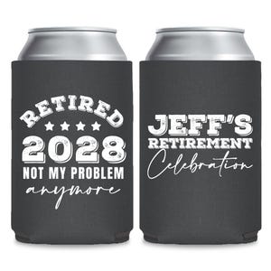 Men&#39;s Retirement Can Coolers, Personalized Retirement Can Coolers, Retirement Can Coolers Gift For Men, Retirement Can Coolers Favor (258)