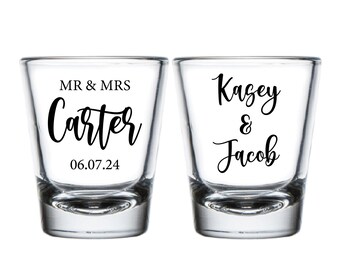 Custom Wedding Shot Glasses, Custom Shot Glasses Favors, Wedding Shot Glasses Favors, Custom Shot Glasses, Shot Glasses Wedding Favors (309)