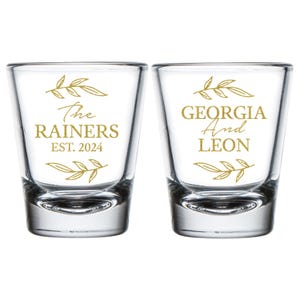 Personalized Wedding Shot Glasses, Custom Wedding Shot Glass Favors, Customized Shot Glasses Wedding Favors, Wedding Shot Glass Favors (373)