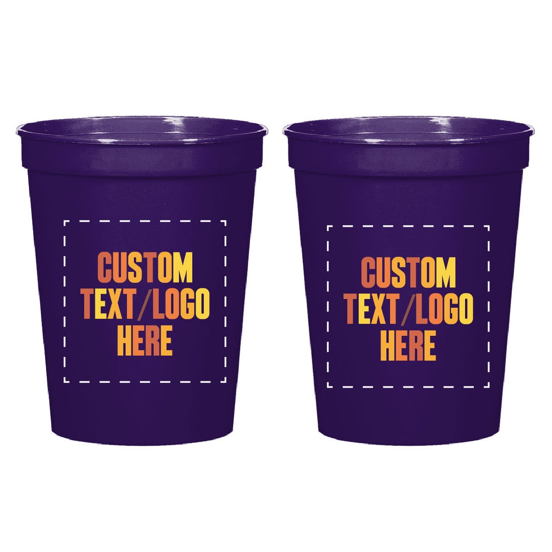 Full Color Stadium Cups, Personalized Full Color Stadium Cups, Customized Full Color Cups