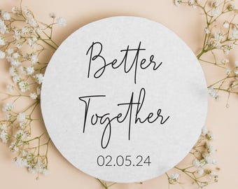 Personalized Wedding Coasters, Custom Favors, Gift Coaster, Rustic Table Decor, Customized Keepsake, Custom Wedding Coasters as Favors (350)