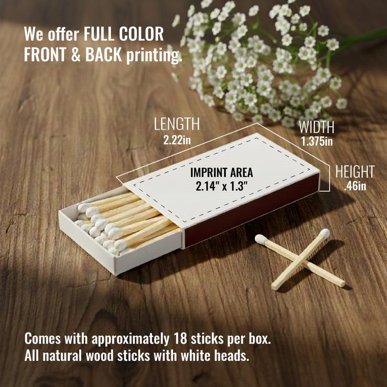 Wedding Matches, Vintage Matchbox, Forest Green Matches, Custom ...