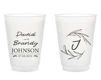 Wedding Frosted Cups Favors, Custom Thank You Frosted Cups, Frosted Cups Wedding Favors, Custom Wedding Frosted Cups, Custom Cup Favor (291)