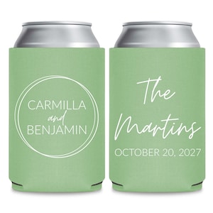 Wedding Favors, Can Coolers, Can Coolers, Beer Can Huggers. Beer Can Insulators, Stubby Holders, Personalized Wedding Rehearsal Favors (177)