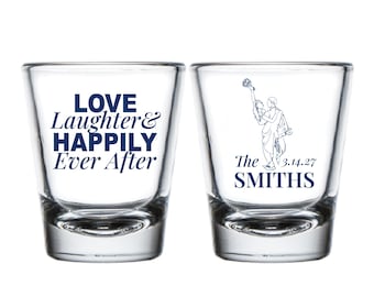 We've Waited For This Personalized Wedding Shot Glasses, Custom Wedding Shot Glasses, Wedding Shot Glasses Favors, Custom Shot Glasses (420)