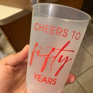 Custom Birthday Cups, Personalized Birthday Cup, 30th Birthday Cups, 30th Birthday Plastic Cup, Custom 30th Birthday Frosted Cup Favor (166) image 7