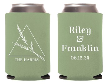 Custom Wedding Can Coolers, Wedding Can Cooler as Favors and Gifts, Customized Wedding Cocktail Can Coolers, Custom Can Cooler Favor (299)