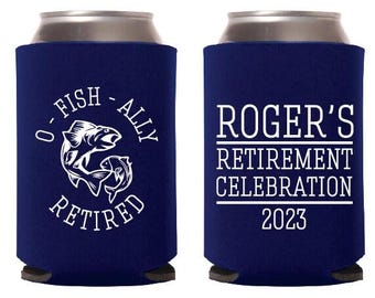 Retirement Can Coolers Gift For Men, Funny Retirement Can Coolers, Men's Retirement Can Coolers, Personalized Retirement Can Coolers  (252)