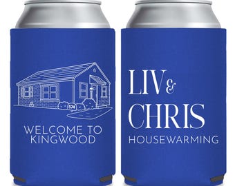 Personalized Venue Can Coolers, Wedding Venue Can Cooler Favors, Customized Wedding Can Cooler Favor, Personalized Can Cooler as Favor (429)