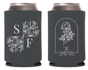 Can Cooler Favors, Can Cooler Favors, Wedding Can Cooler Favors, Custom Wedding Can Coolers, Wedding Rehearsal Beer Huggers for Guests (169)