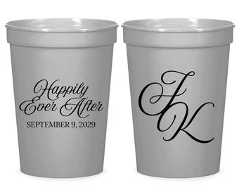 Personalized Wedding Stadium Cups, Stadium Cups as Favors, Customized Stadium Cups as Favors for Wedding, Custom Stadium Cups as Favor (452)