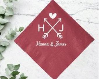 Personalized 2ply Paper Napkin Favors, Custom Cocktail Napkins Wedding Favor, Customized Wedding Napkins, Personalized Wedding Napkins (47)