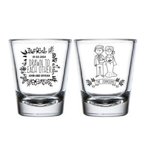 Wedding Shot Glasses, Personalized Wedding Shot Glasses, Custom Wedding Shot Glasses, Shot Glasses Wedding Favor, Custom Wedding Favor (111)