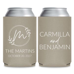 Wedding Rehearsal Favors, Custom Wedding Favors, Personalized Can Cooler, Custom Can Coolers, Personalized Stubby Holder Wedding Favor (178)