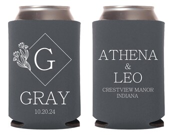 Can Coolers as Favors, Custom Wedding Can Coolers, Can Cooler for Party, Custom Wedding Can Coolers, Personalized Wedding Beer Hugger (293)